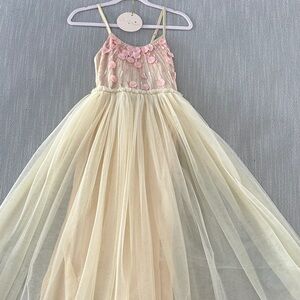 Tutu Du Monde Cream and Pink Floral Dress